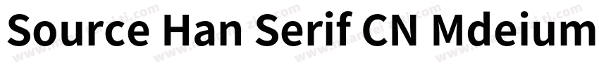 Source Han Serif CN Mdeium字体转换